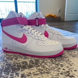High top Pink Air force one